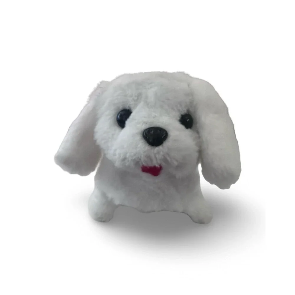 Dog small barking toy white